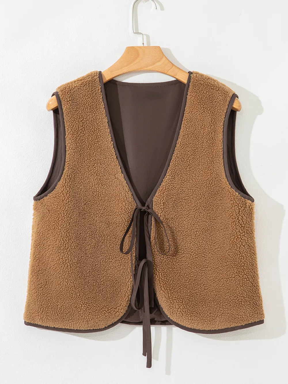 Double Tied Front Vest Coat, image 7