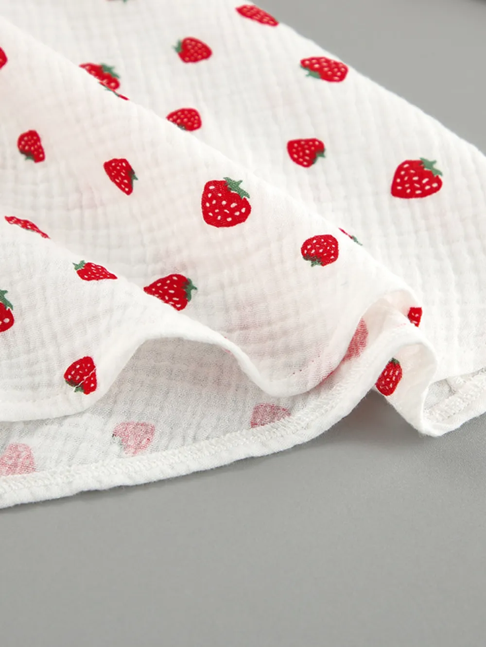 Strawberry Print Long Sleeve Mini Dress, image 10