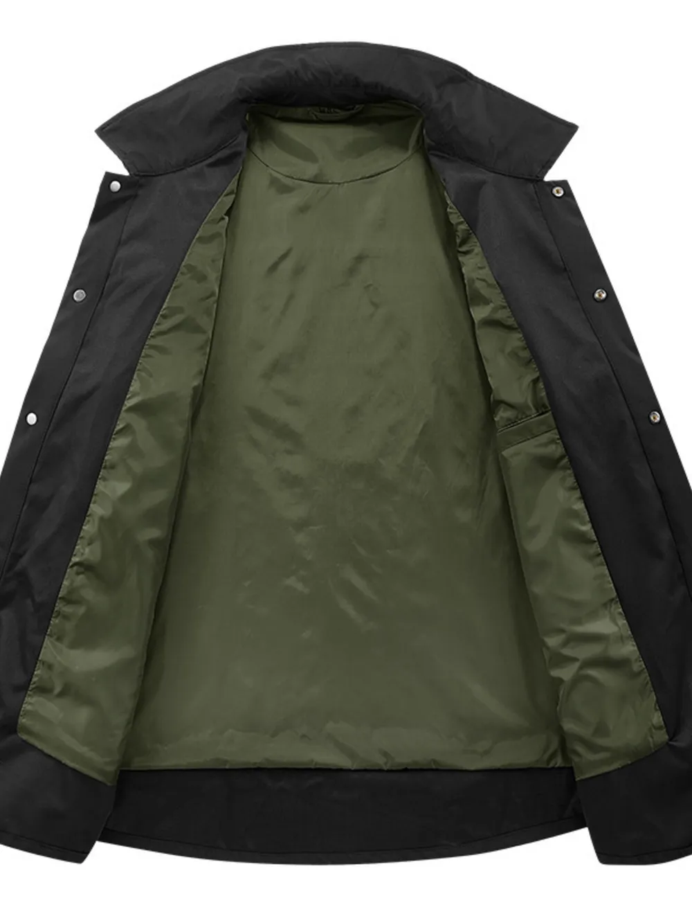 Men's Casual Snap Down Jacket, image 3