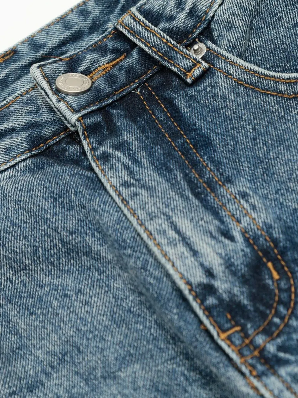 Men's Washed Wide-Leg Denim Shorts, image 5