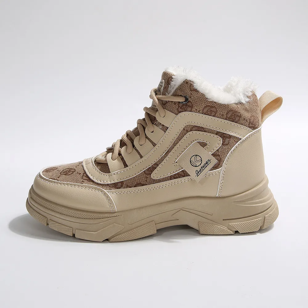 High-Top Platform Chunky Sneaker Boots with Lace-Up, image 5