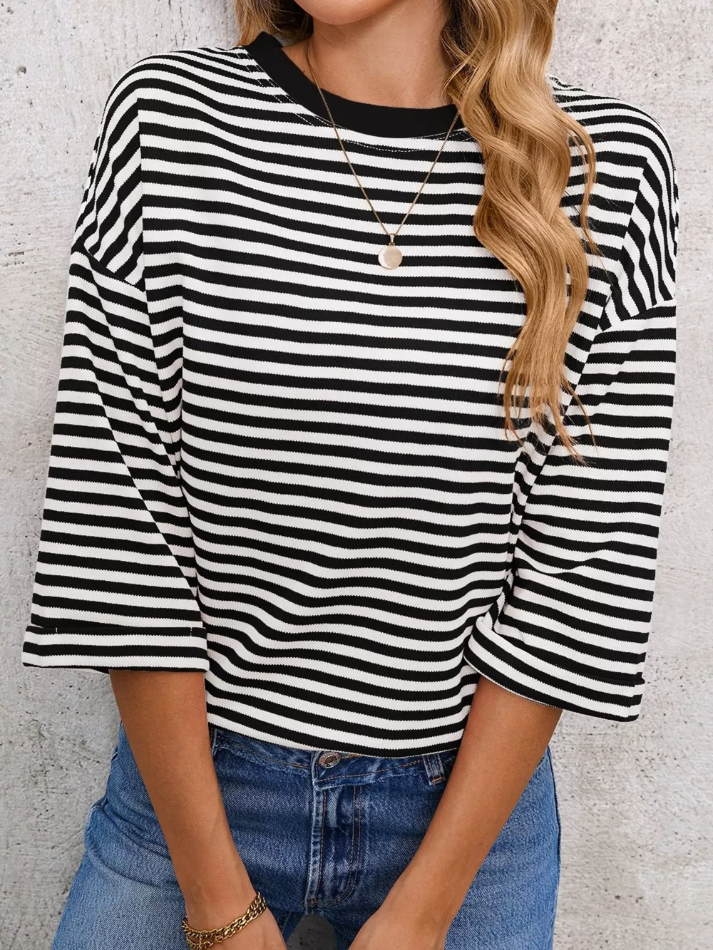 Striped Back Bow Tie T-Shirt, image 13