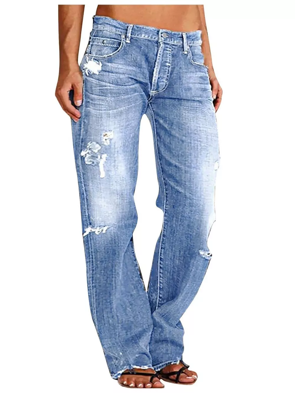 Distressed Loose Fit Jeans, image 4