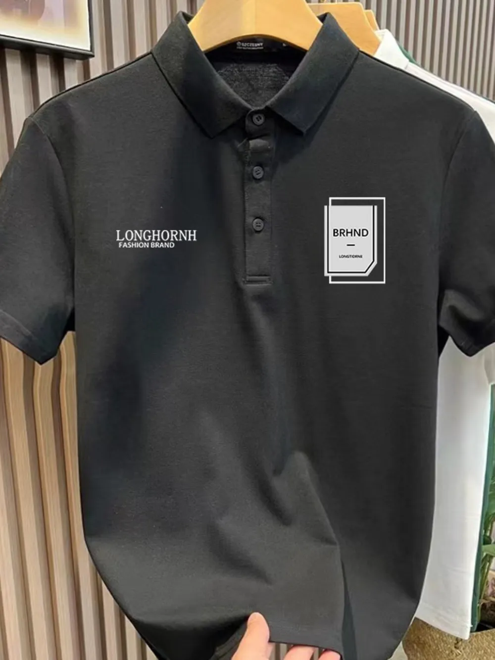 Men's Plus Size Short Sleeve Graphic Polo