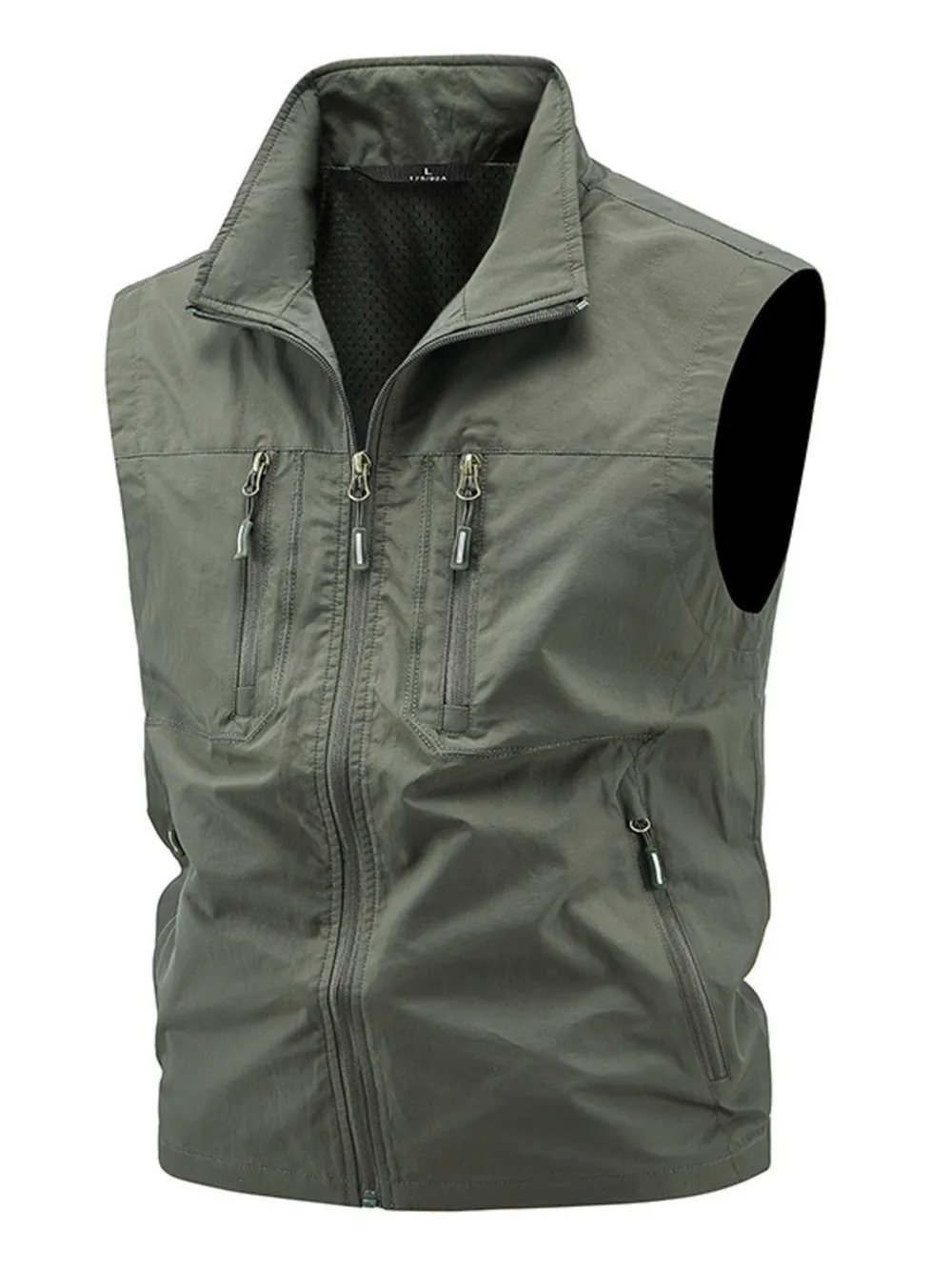 Men's Plus Size Lightweight Multi-Pocket Outdoor Vest, image 14