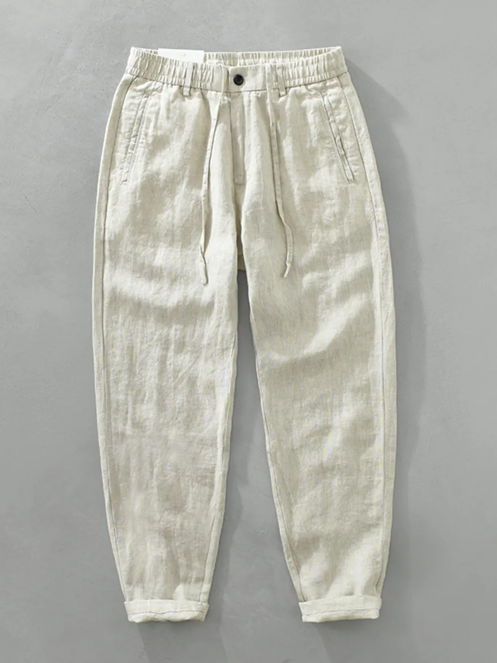 Men's Plus Size Drawstring Wide Leg Pants, image 2