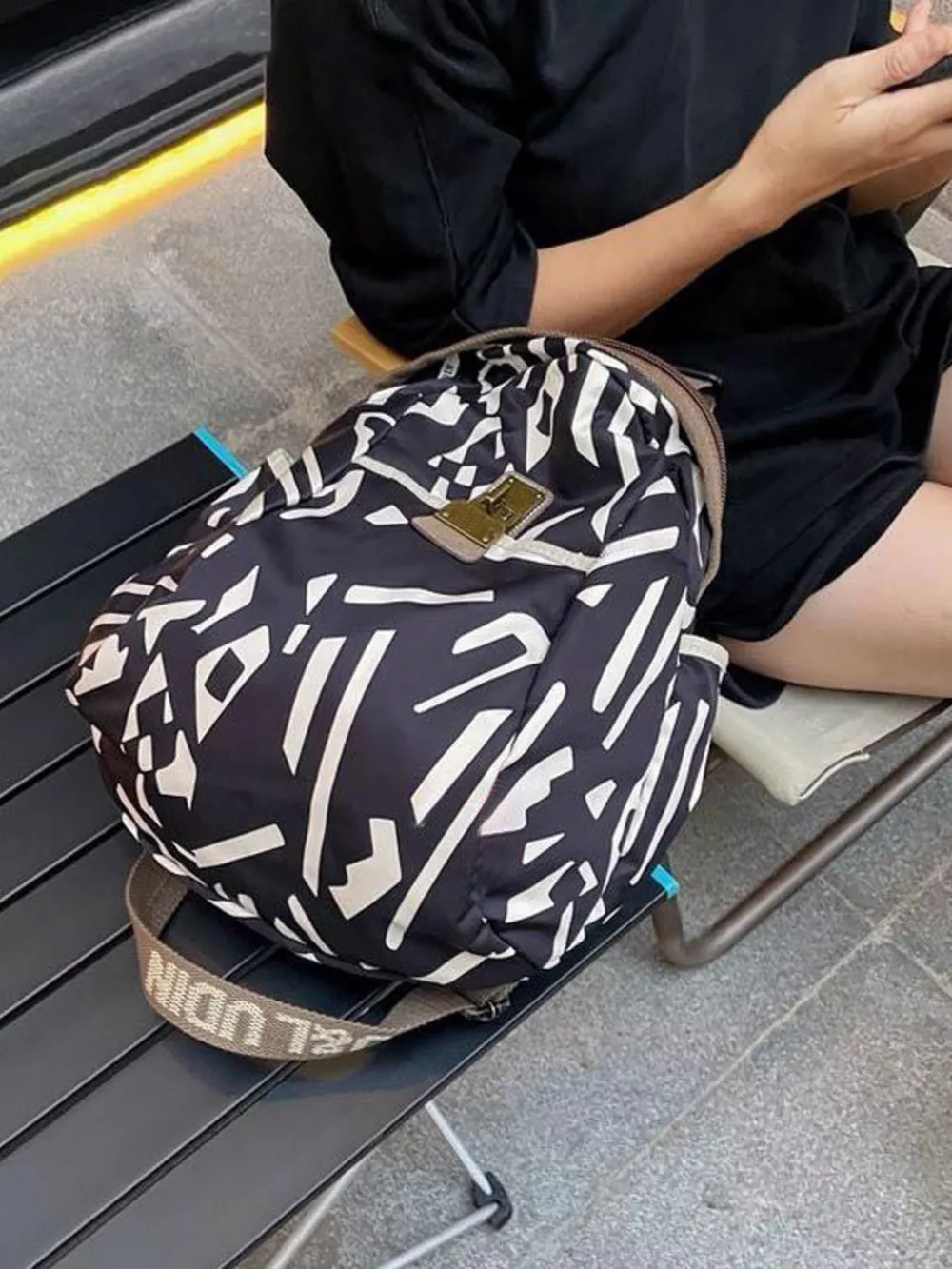 Printed Lightweight Backpack Bag, image 4
