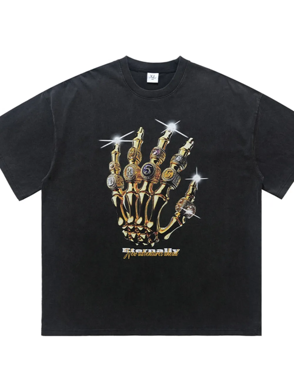 Men's Graphic Round Neck Short Sleeve T-Shirt