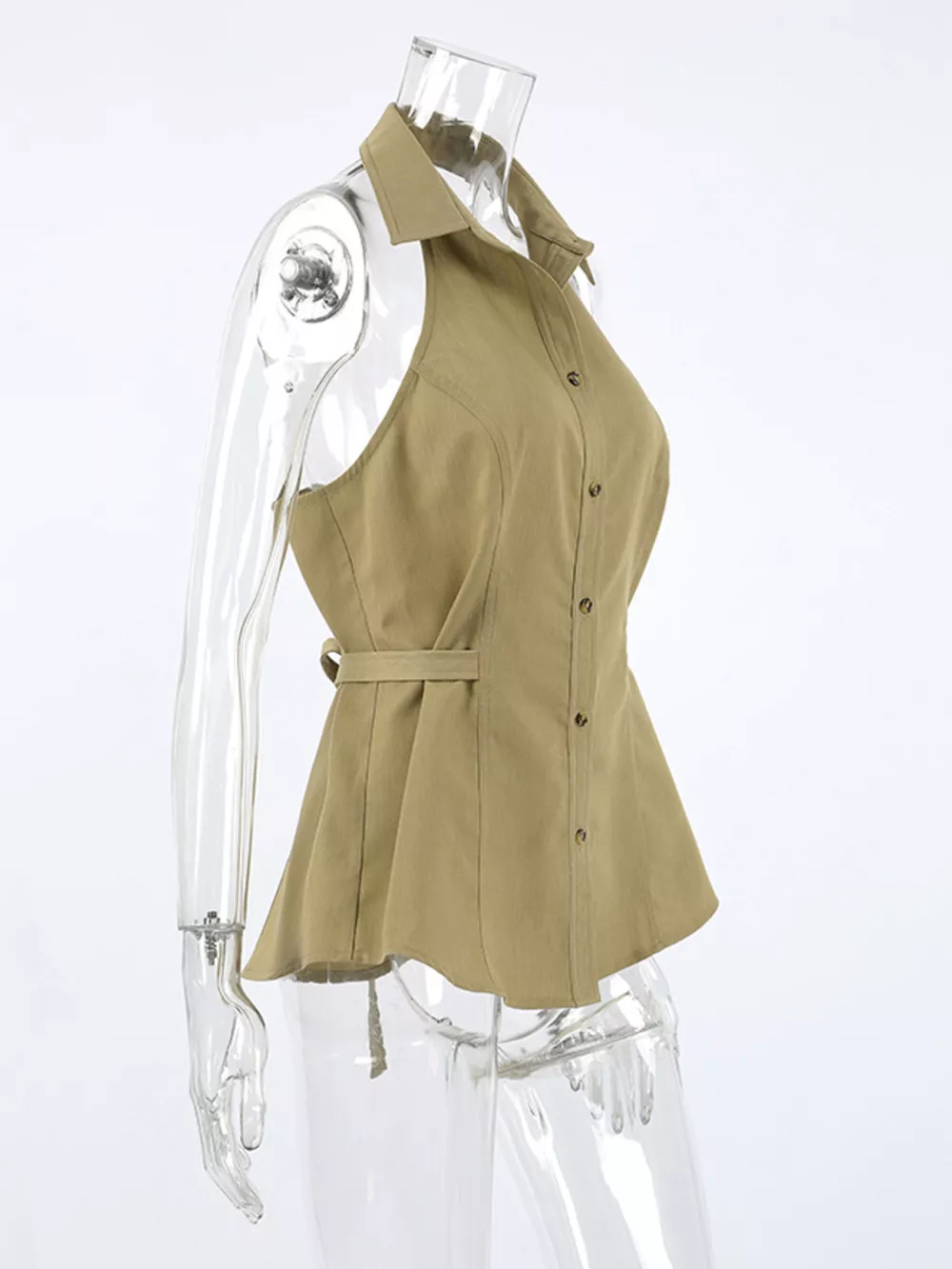Button-Down Sleeveless Top, image 8