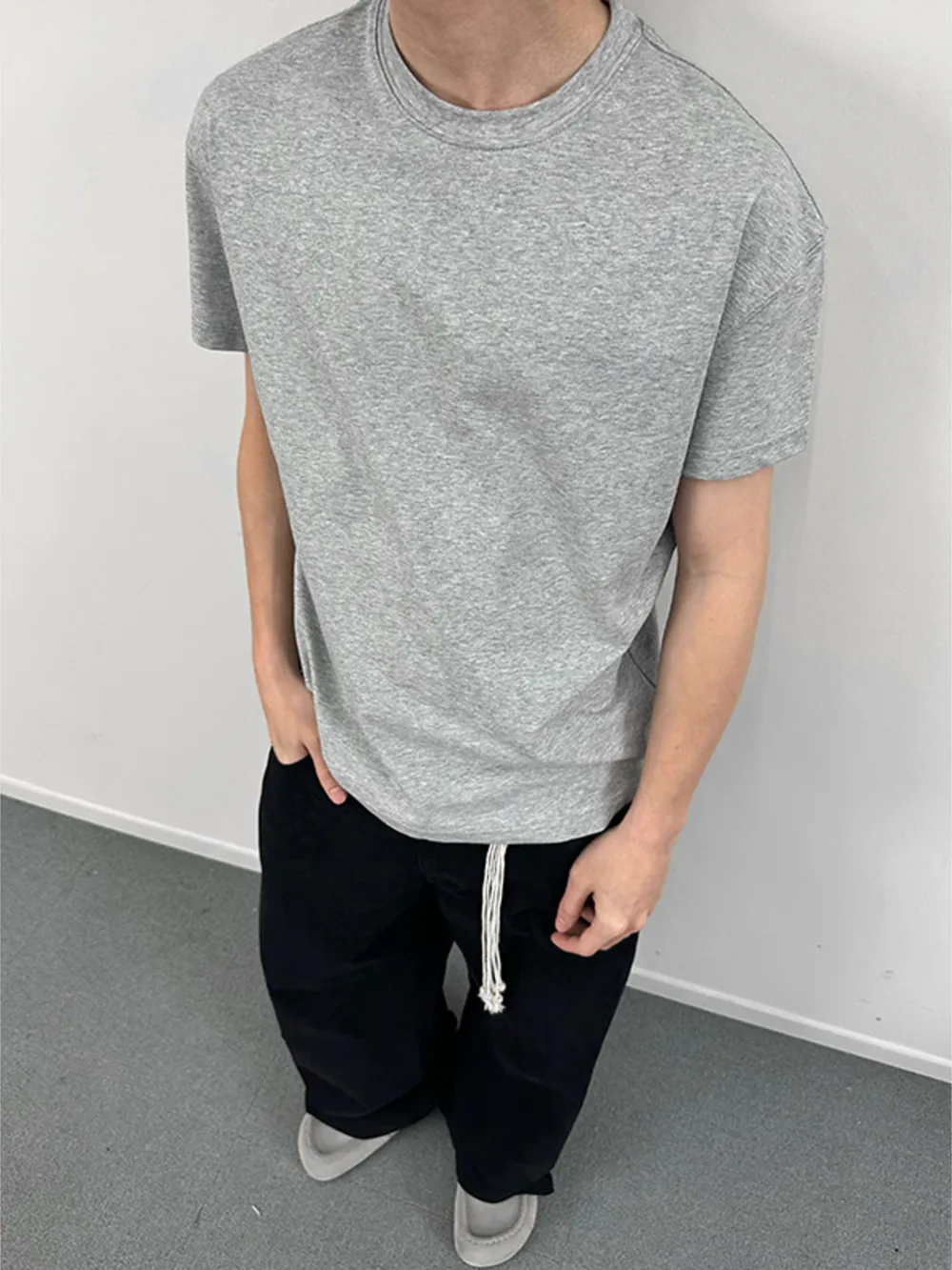 Men's Solid Color Casual T-Shirt, image 4