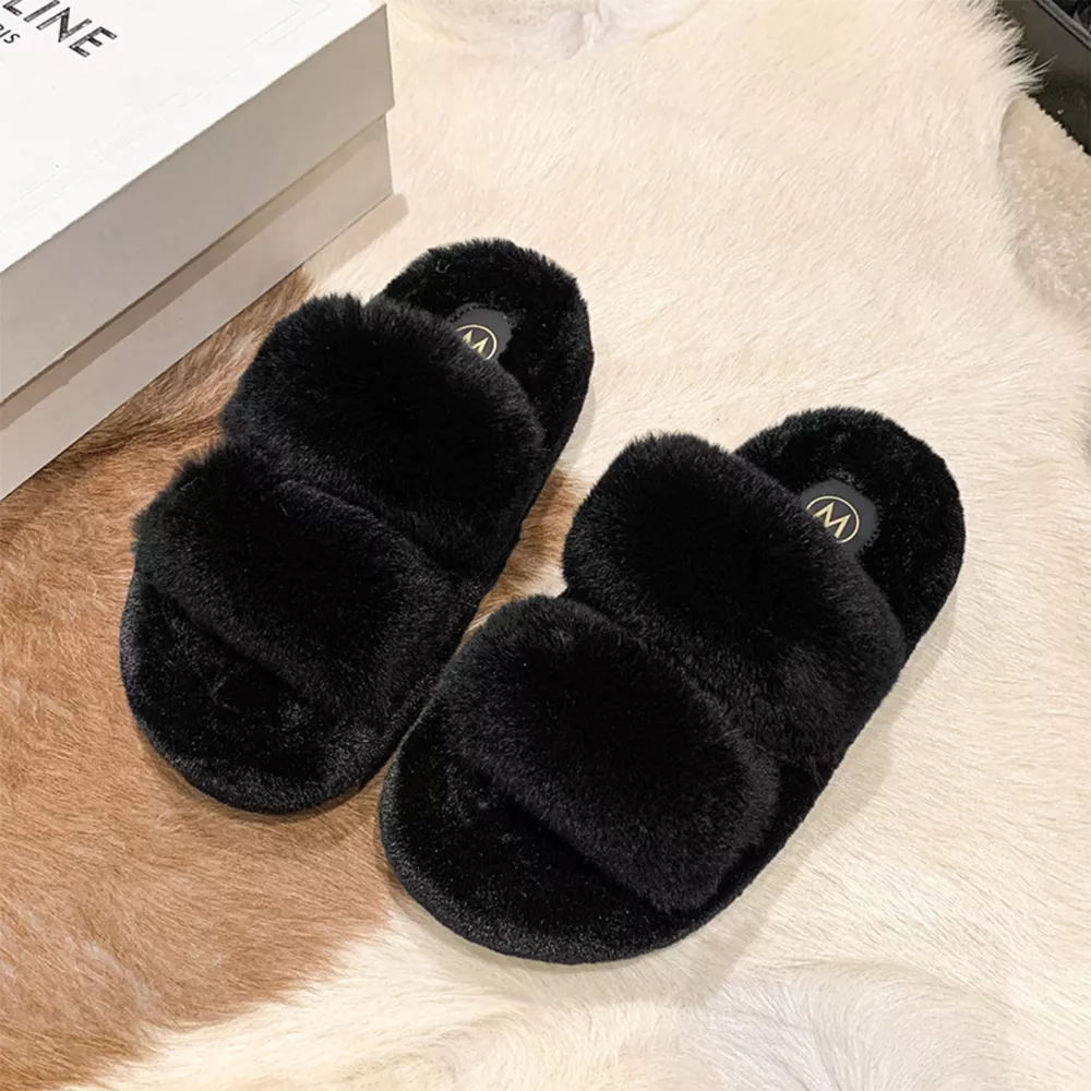 Fluffy Open Toe Slippers, image 6