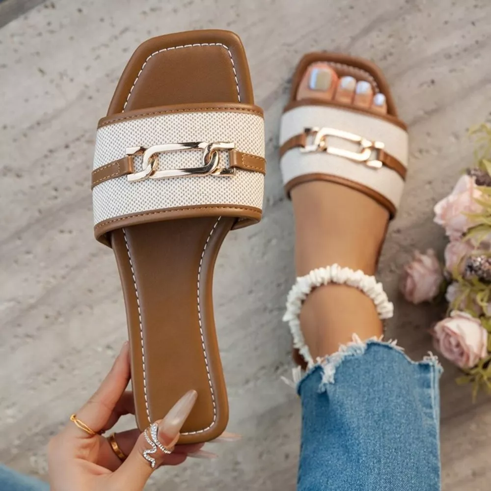 Open Toe Flats Sandals, image 6