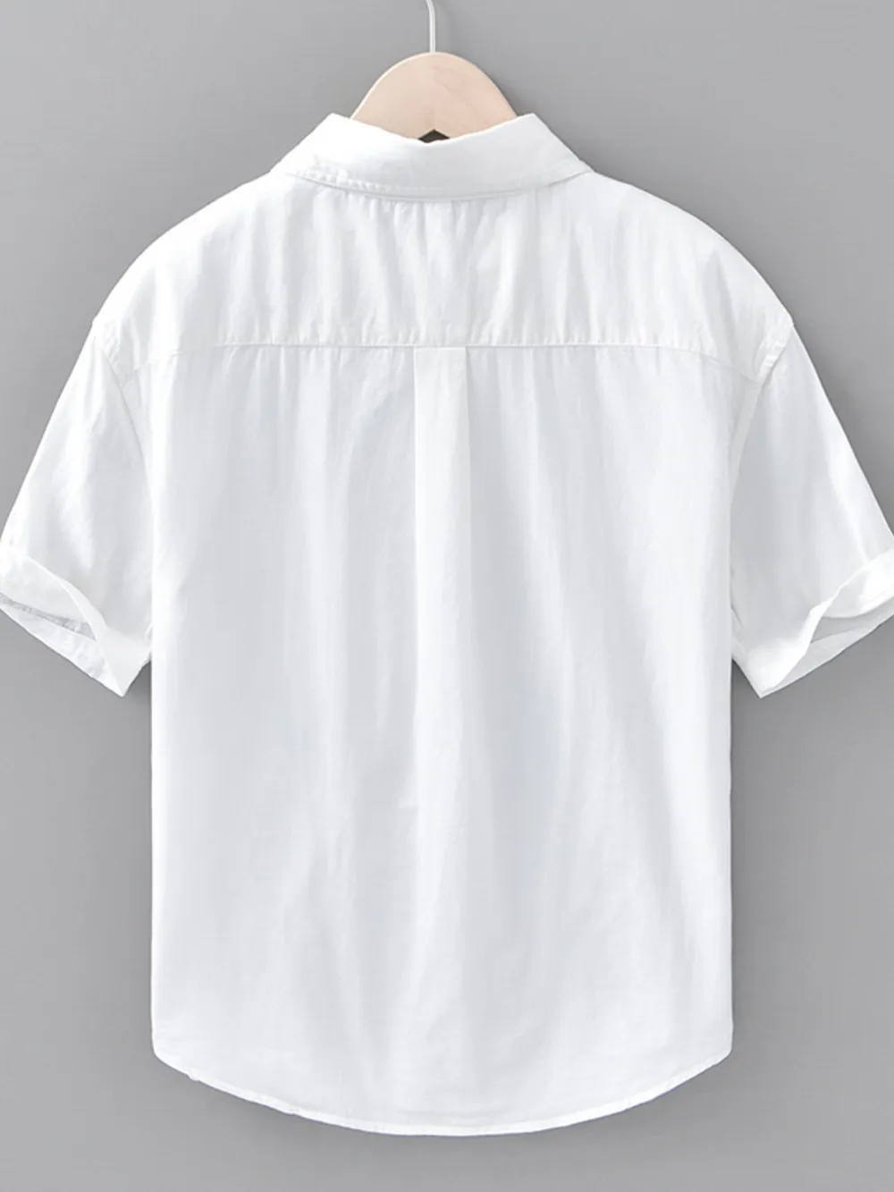 Men's Plus Size Button Up Short Sleeve Shirt, image 3
