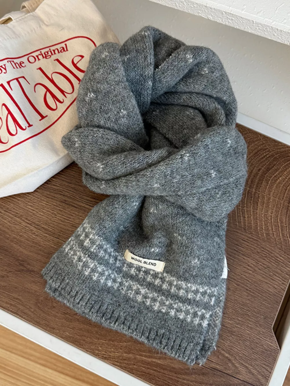 Winter Warm Knitted Scarf, image 7