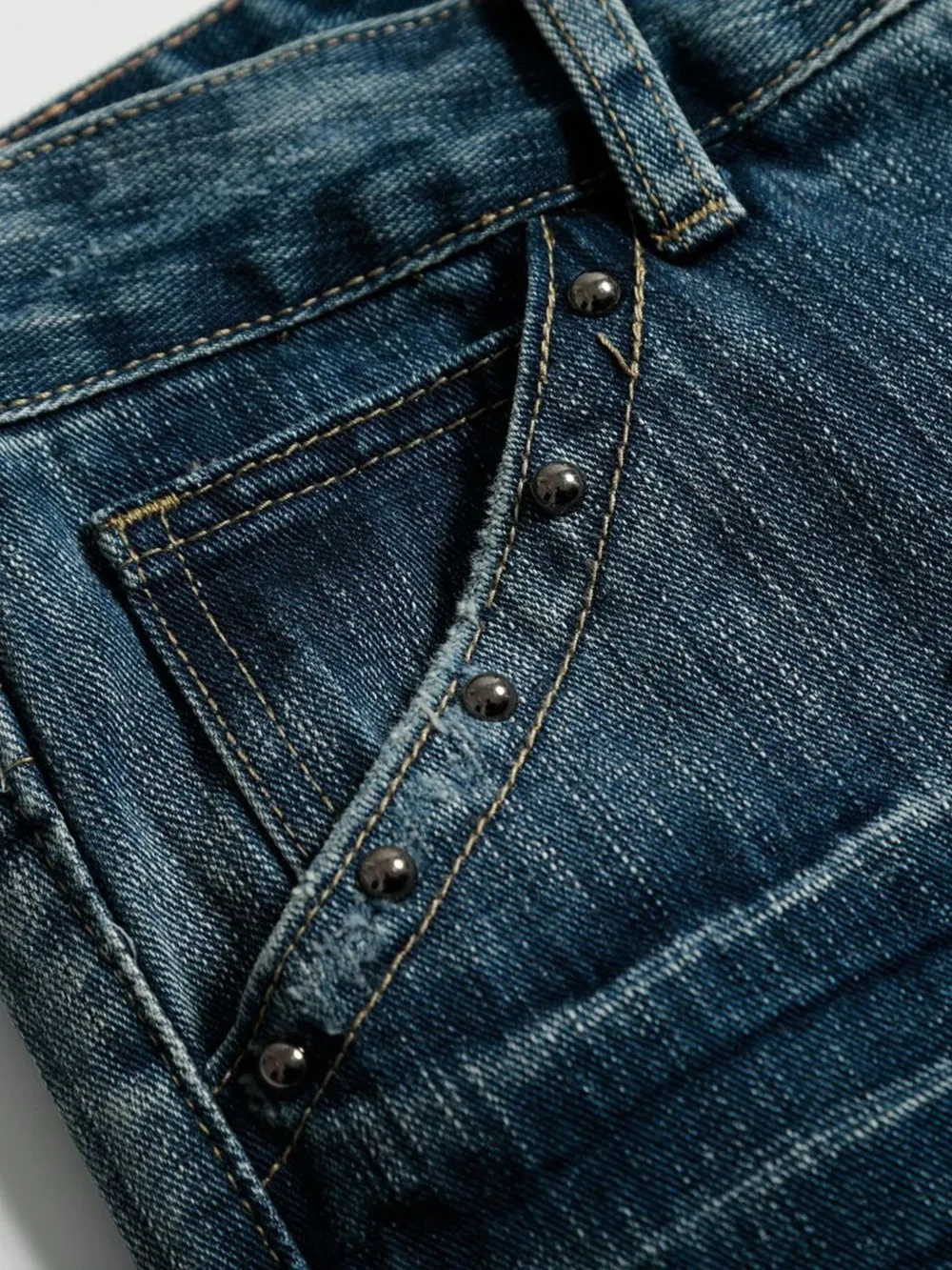 Men's Washed Wide Leg Jeans, image 7
