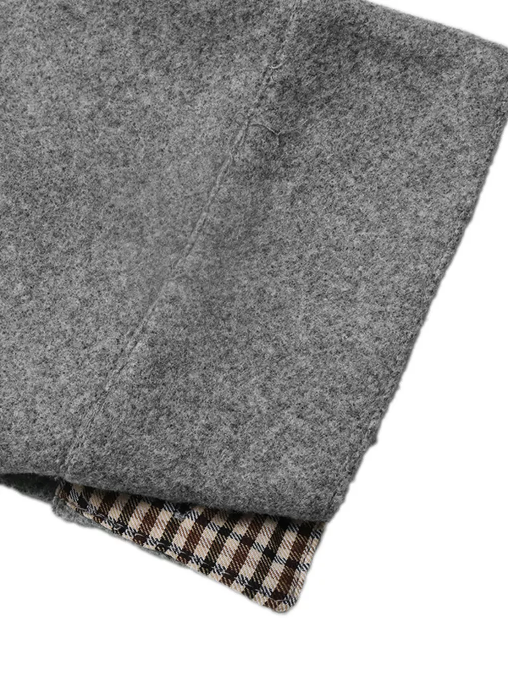 Button-Down Outerwear with Gingham Contrast Details, image 7