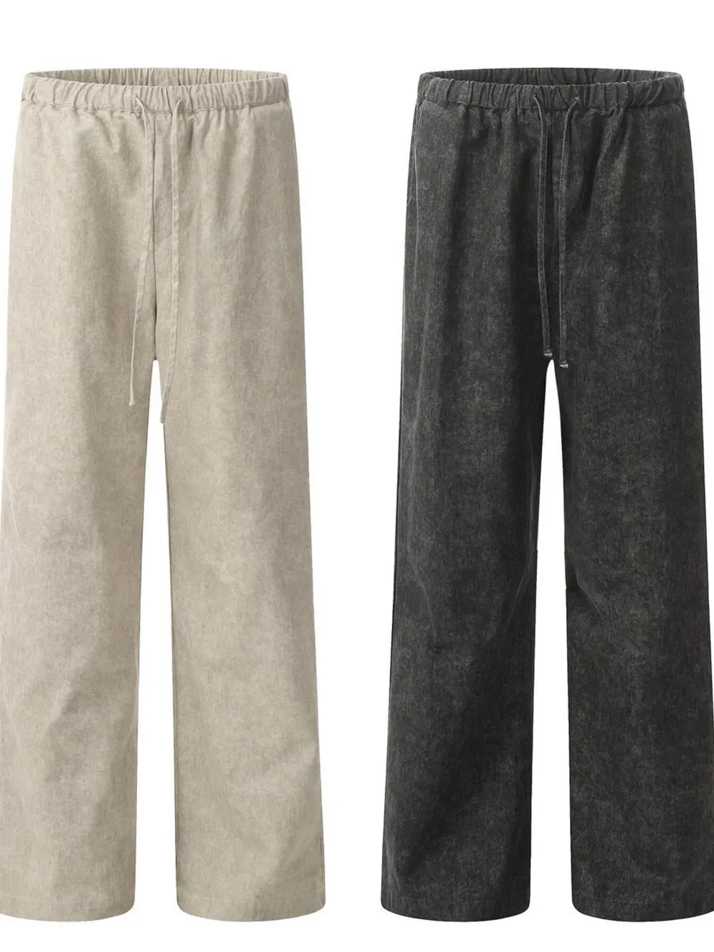 Men's Drawstring Wide Leg Pants, image 7
