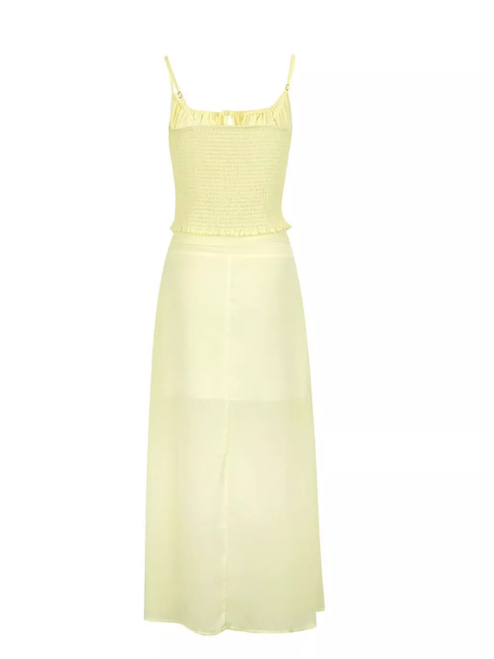 Smocked Tie Front Cami and Skirt Set, image 6