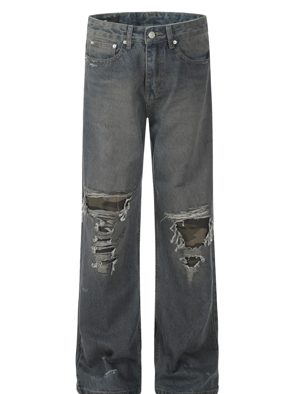 Men's Distressed Loose Fit Jeans