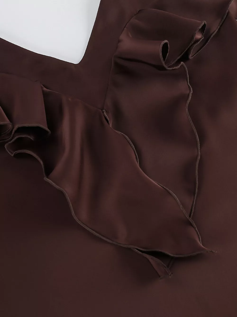Ruffle V-Neck Cami and Wide-Leg Pants Two-Piece Set, image 15