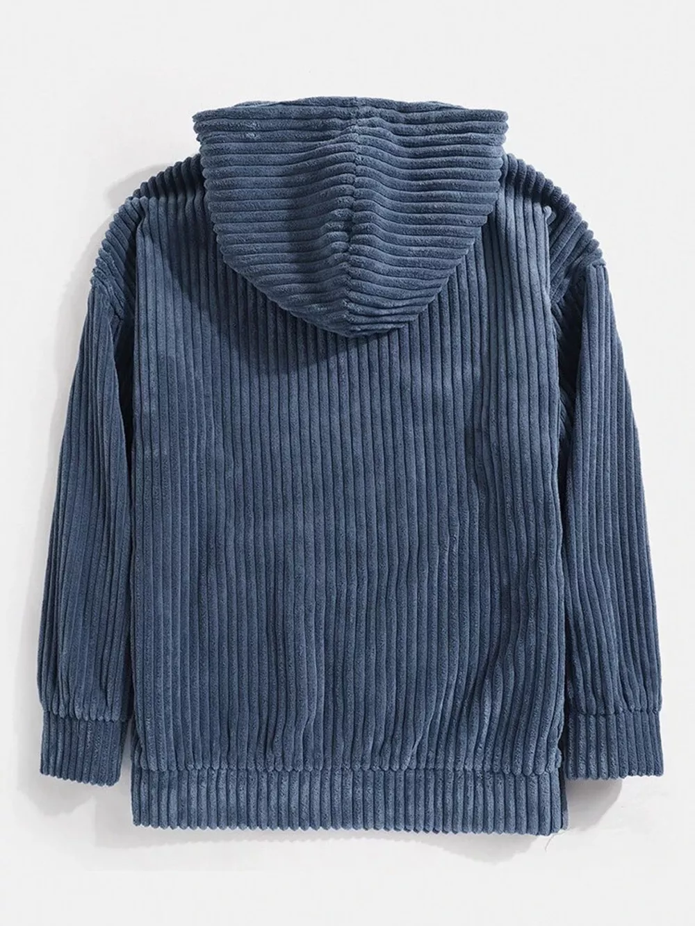 Men's Full Size Casual Corduroy Hoodie Plus Size, image 5