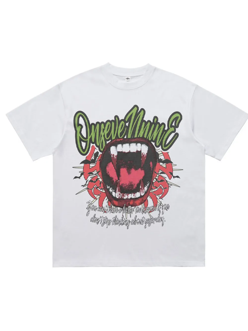 Men's Graphic Round Neck Oversized T-Shirt, image 8