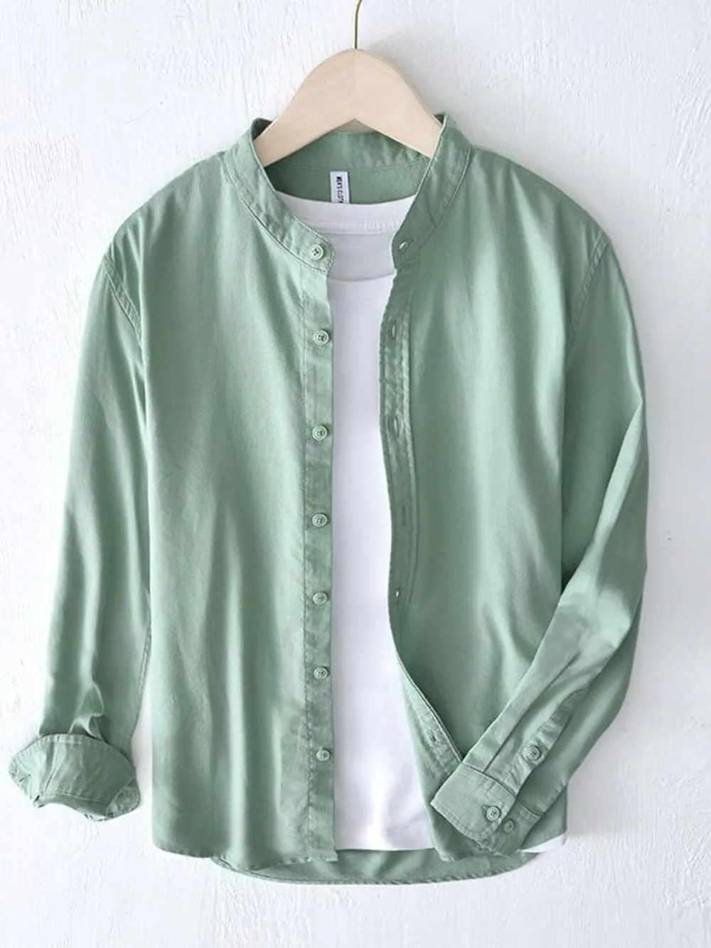 Men's Plus Size Button Up Long Sleeve Shirt