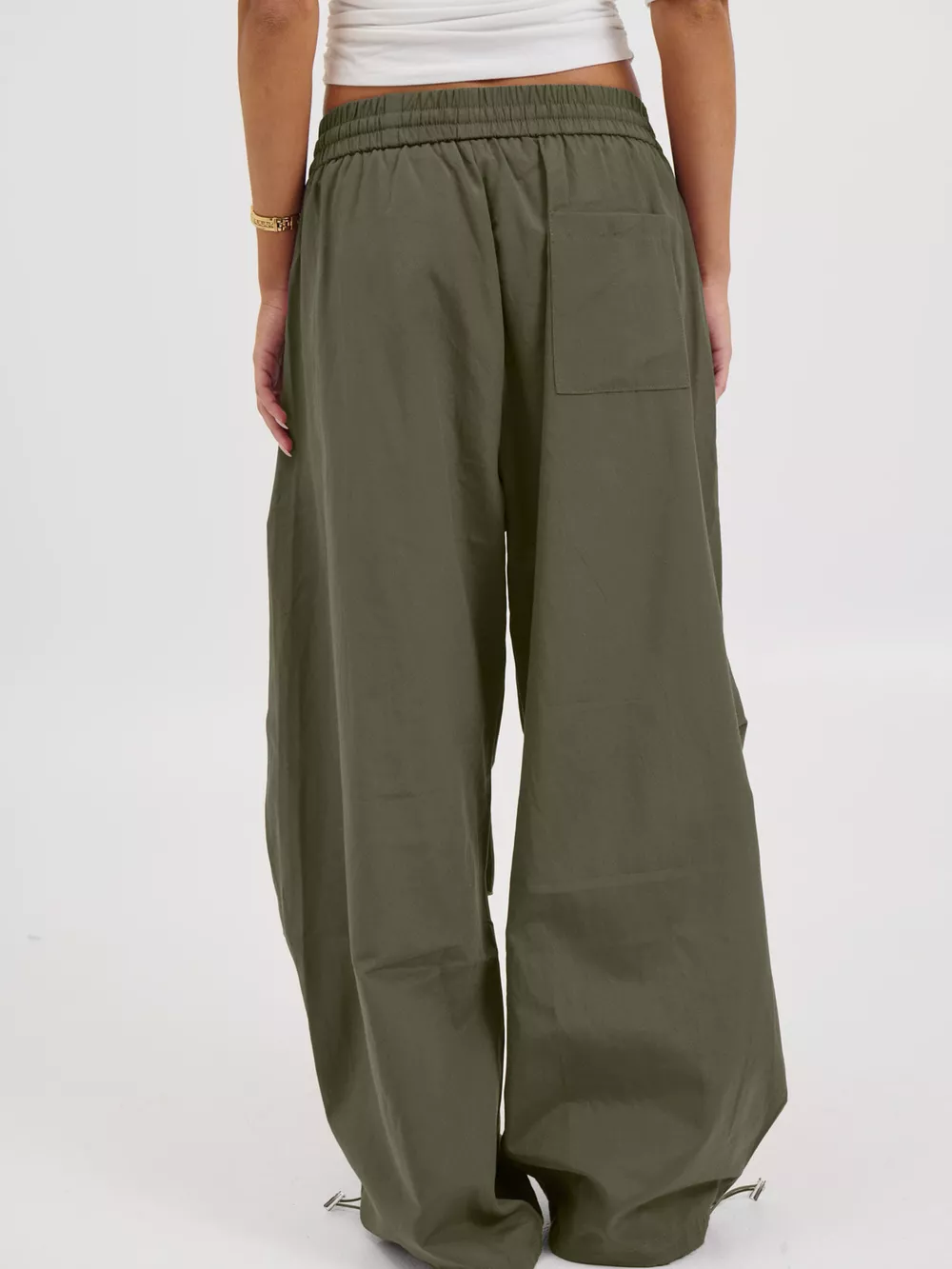 Drawstring Wide Leg Pants, image 4