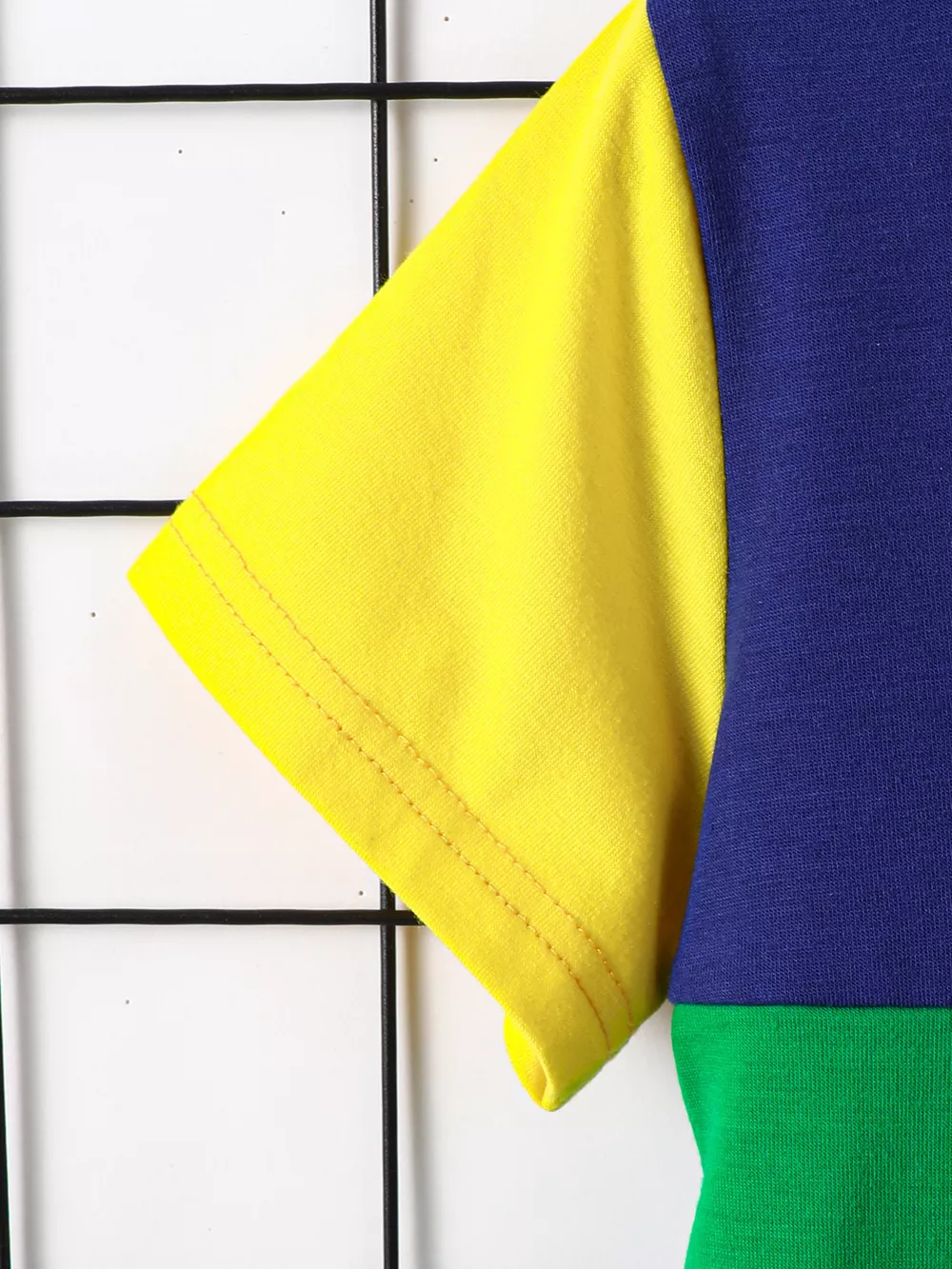 Children's Color Block Round Neck Tee and Shorts Set, image 6