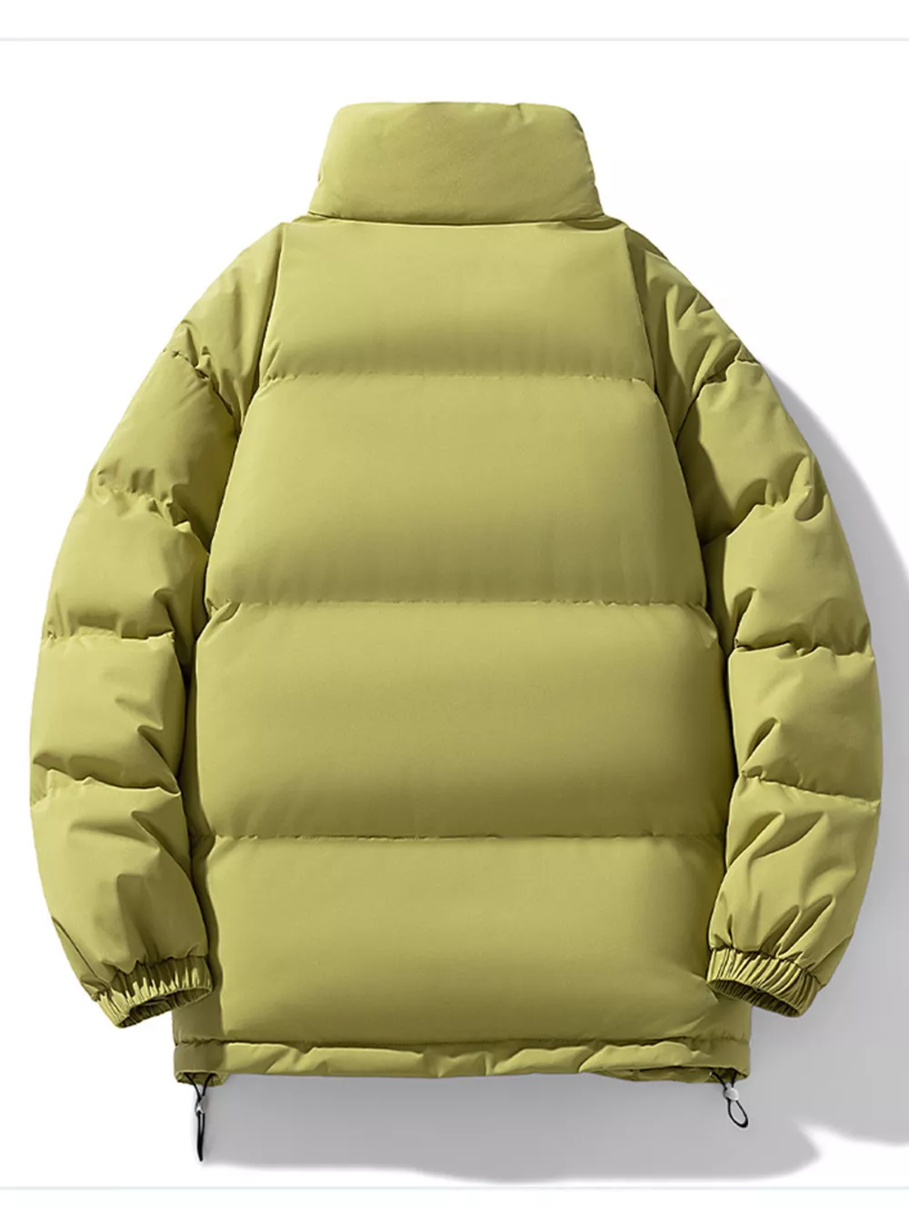Men's Full Size Padded Stand Collar Winter Coat Plus Size, image 3