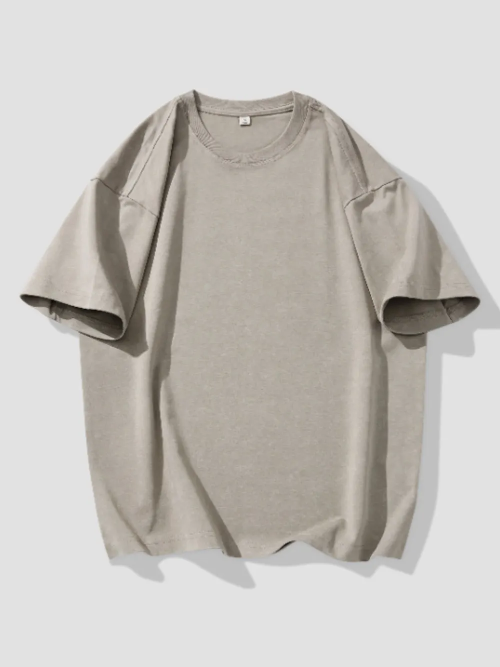 Men's Plus Size Round Neck Short Sleeve T-Shirt, image 4