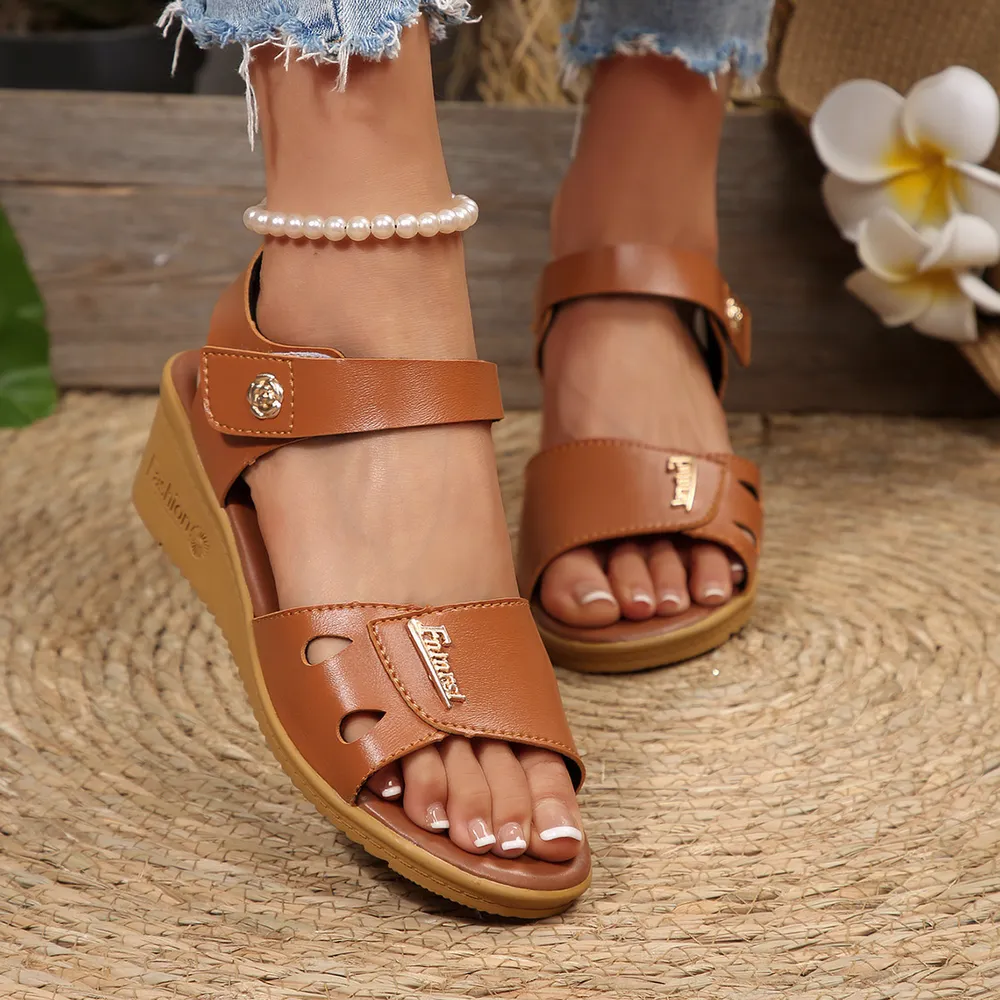 Open Toe Wedge Sandals, image 7