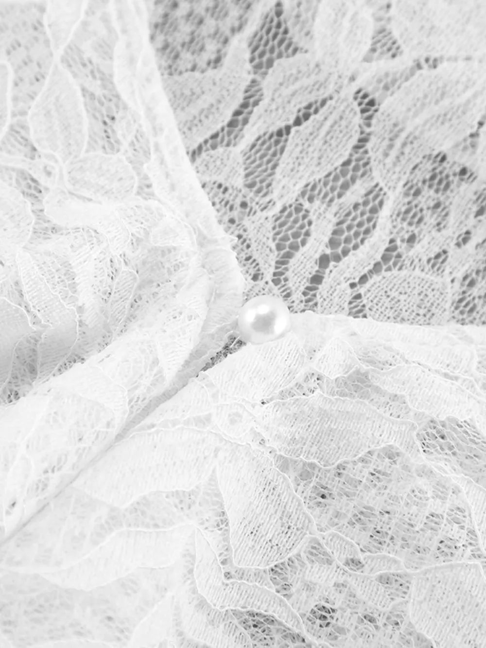 Lace V-Neck Flare Sleeve Blouse, image 14