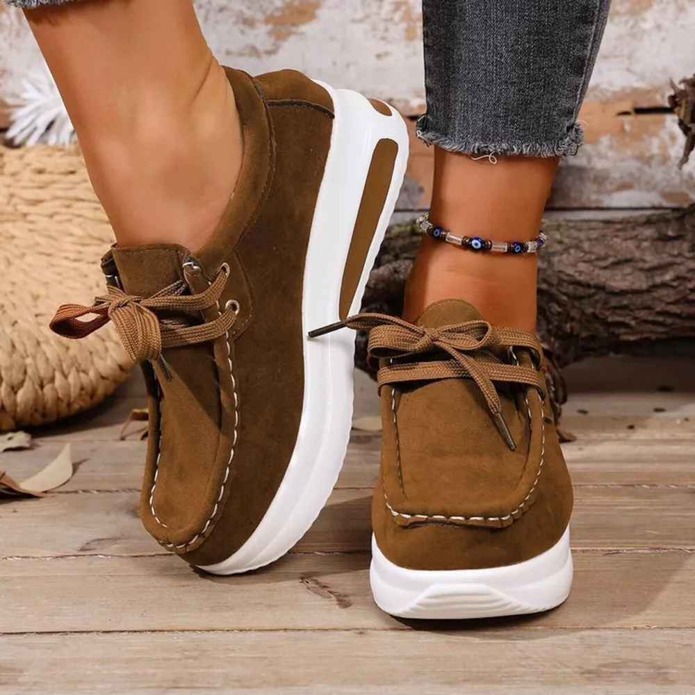 Round Toe Platform Sneakers, image 10
