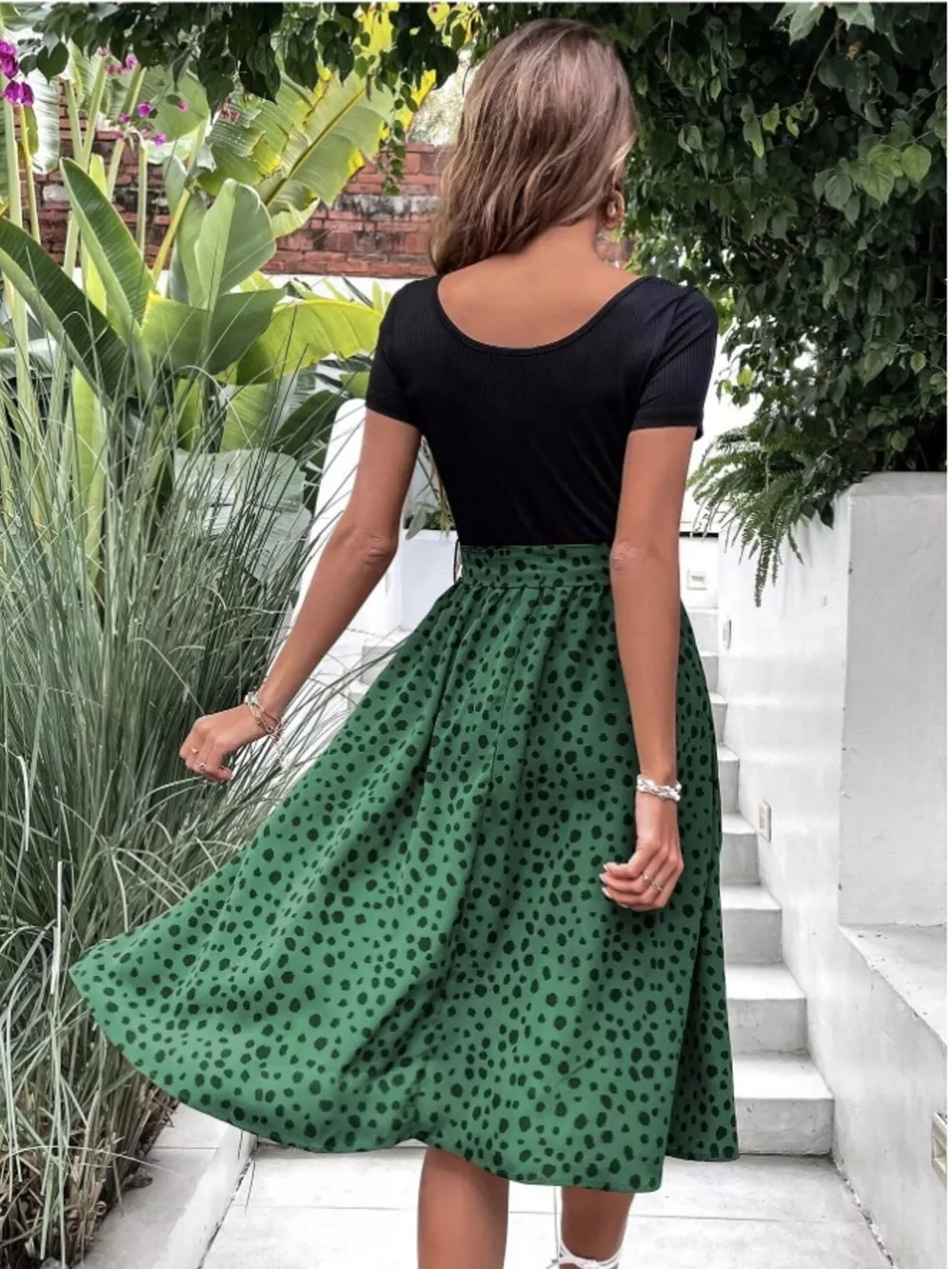 Leopard Print Tie-Waist Dress, image 6