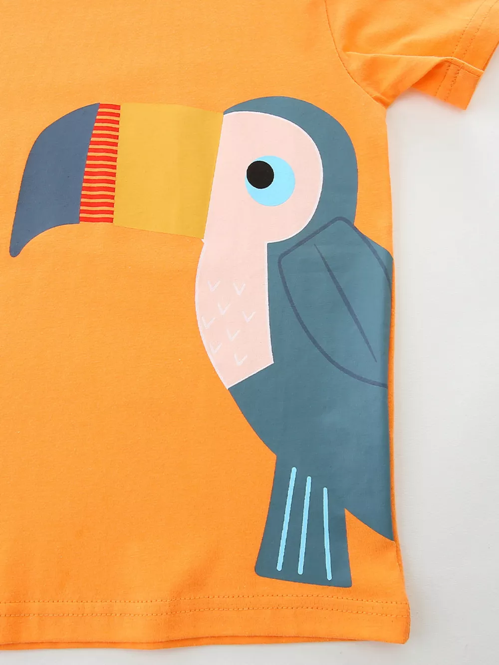 Children's Toucan Graphic Round Neck Tee, image 4