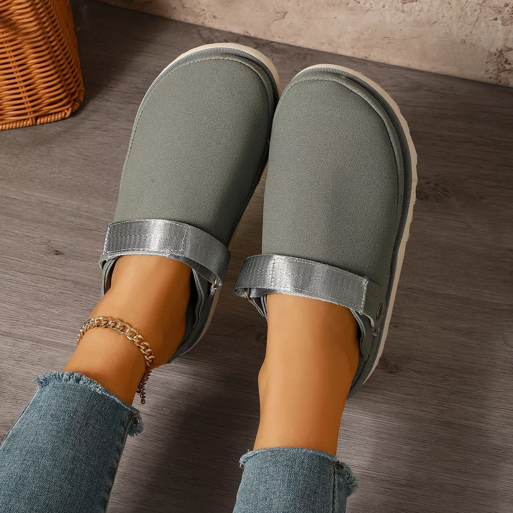Round Toe Platform Slippers, image 6