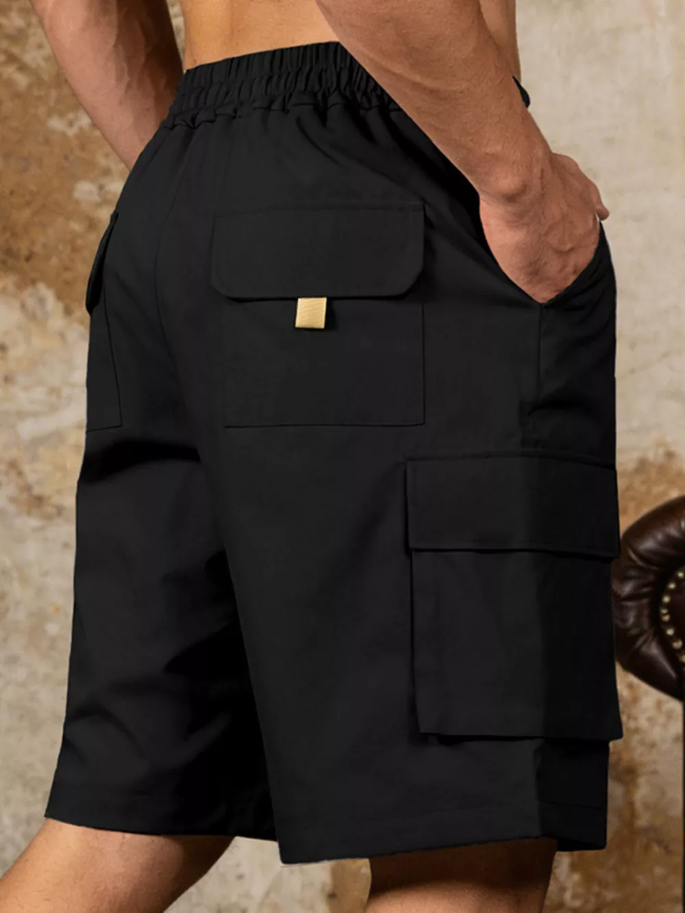 Men's Full Size Cargo Shorts with Drawstring Waist Plus Size, image 15