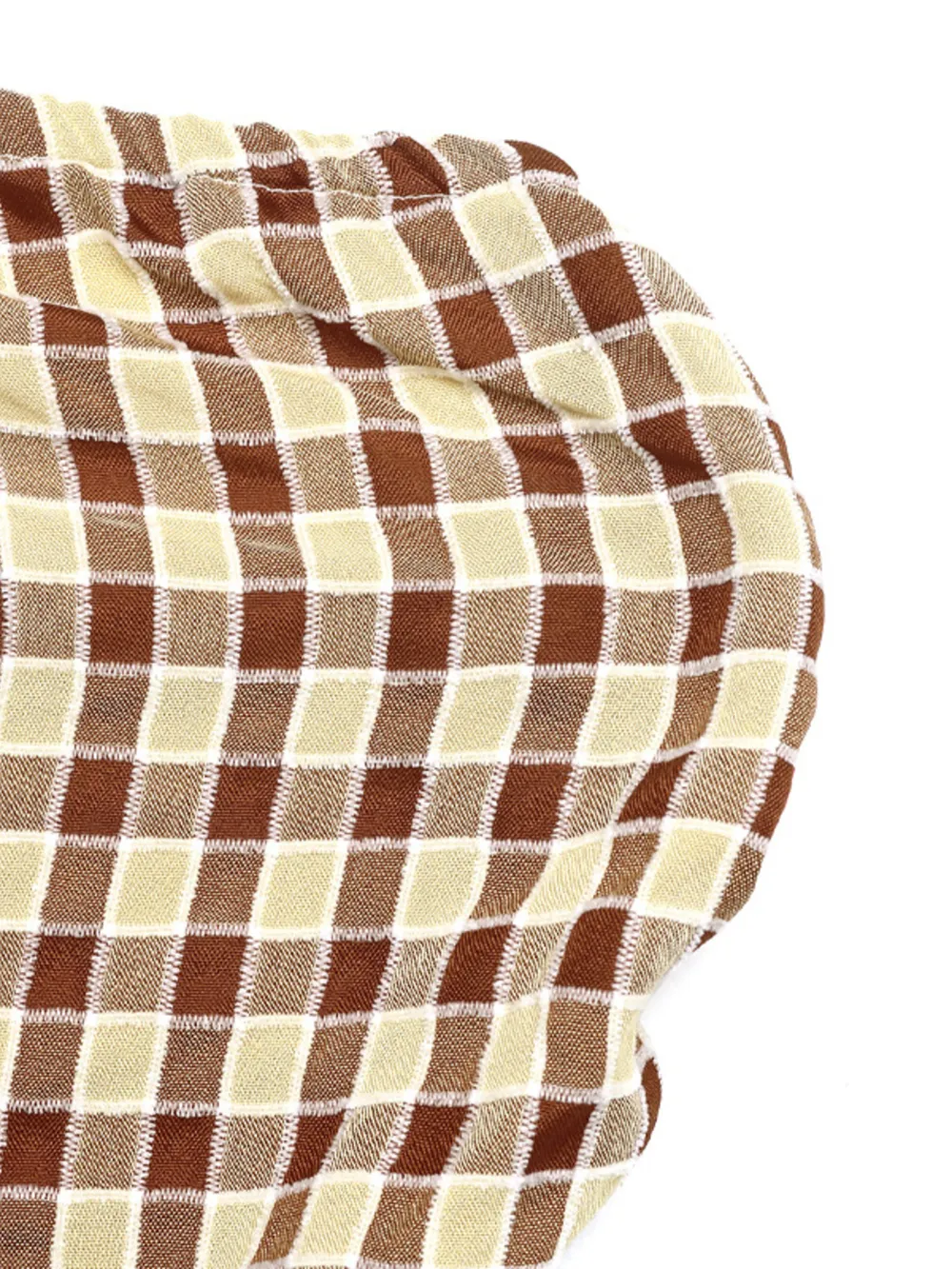 Plaid Smocked Tube Top, image 4