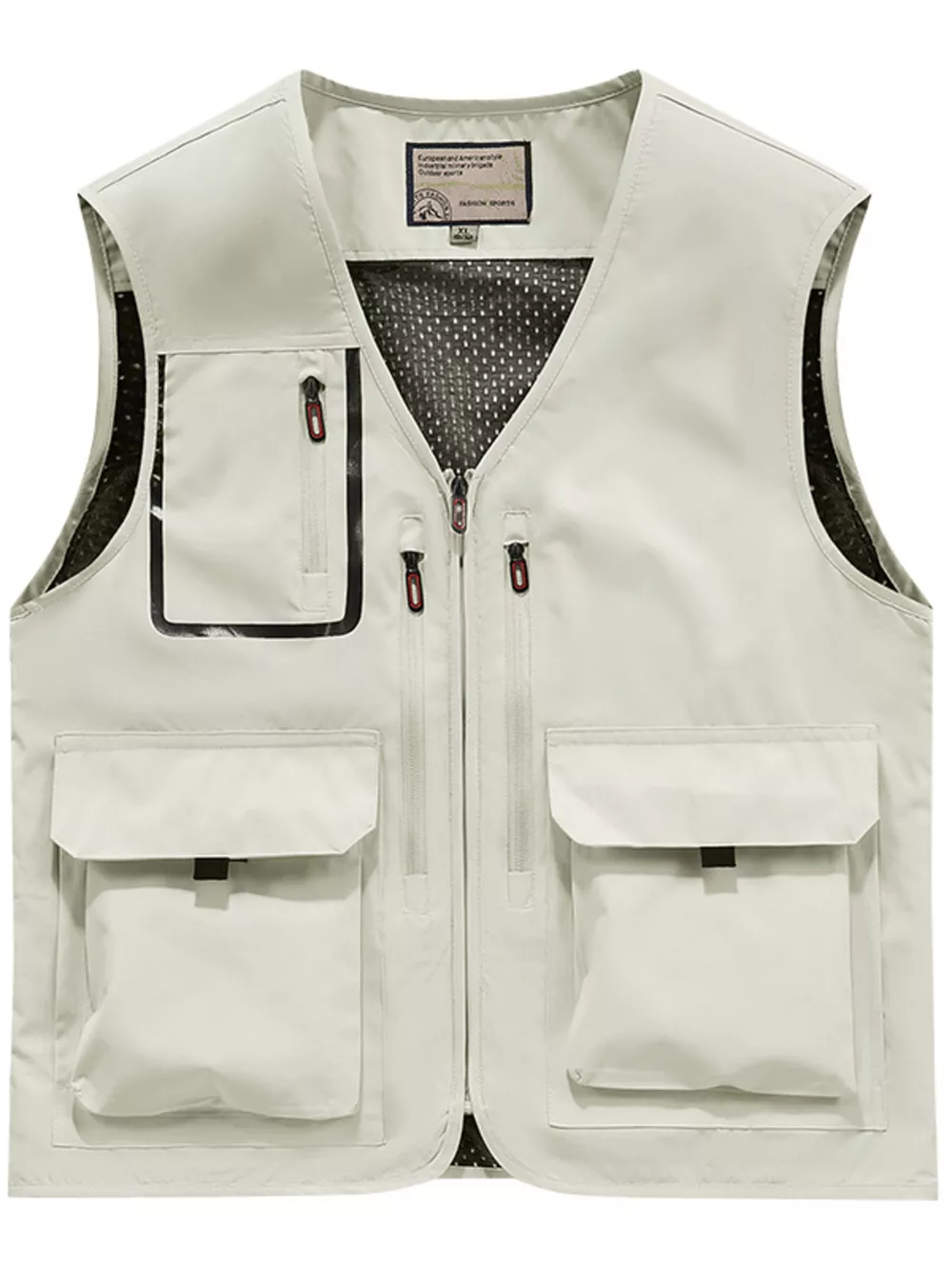 Men's Plus Size Multi-Pocket Outdoor Vest, image 4