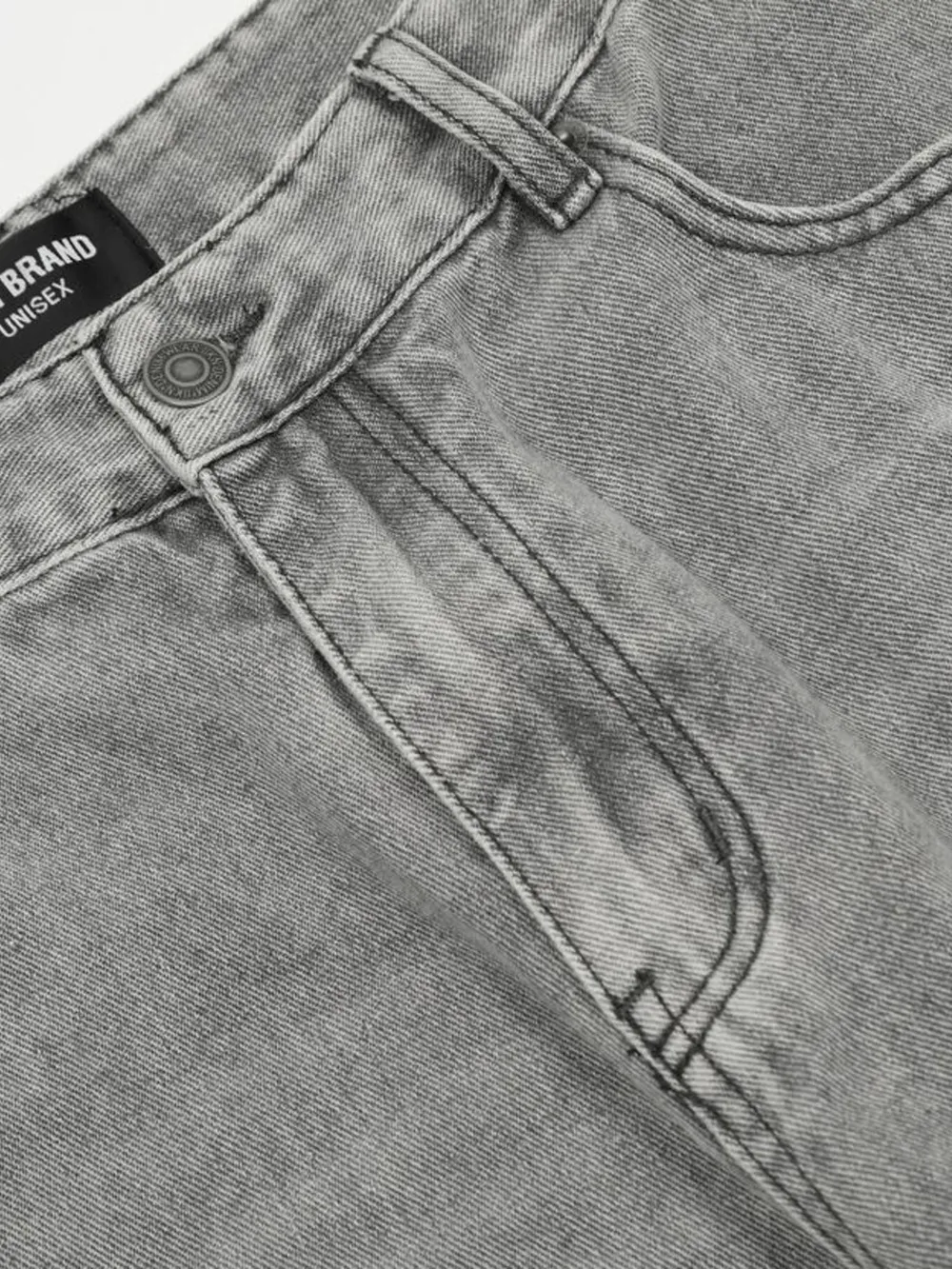 Men's High-Rise Wide Leg Washed Jeans, image 6