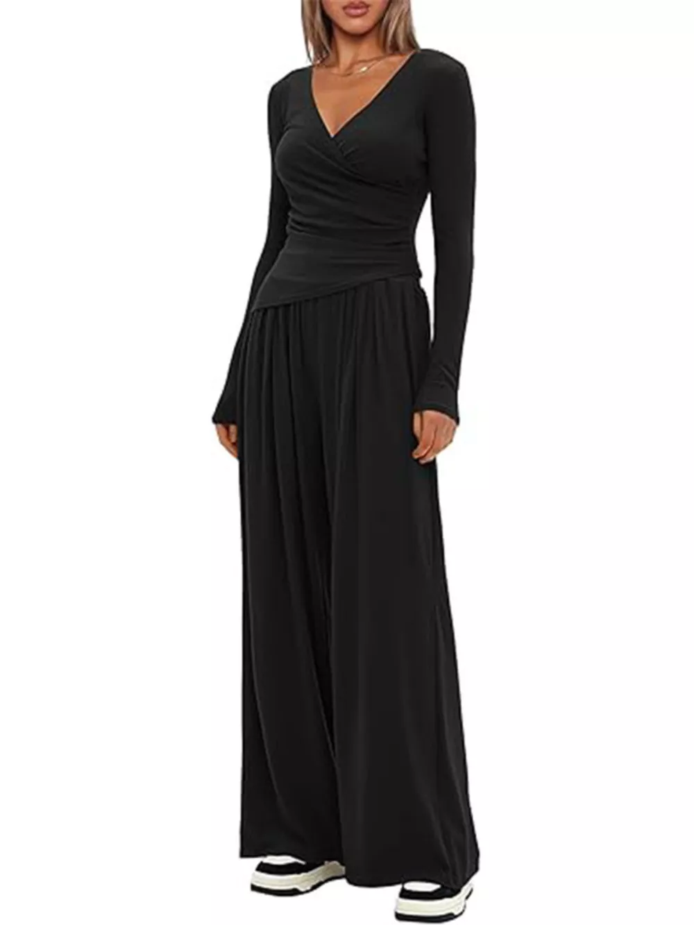 Casual Long Sleeve Top and Pants Two-Piece Set, image 8