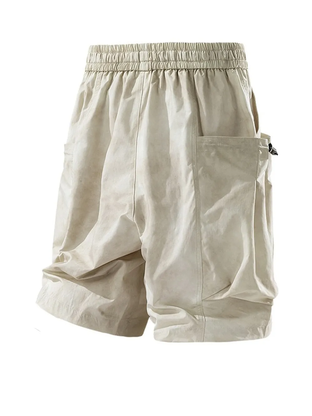 Men's Full Size Elastic Waist Cargo Shorts with Multi-Pockets Plus Size, image 4