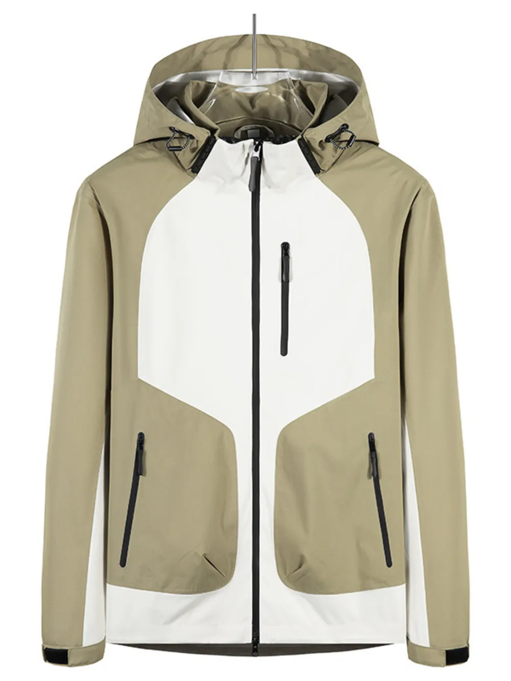 Men's Full Size Waterproof Hooded Outdoor Jacket Plus Size, image 2