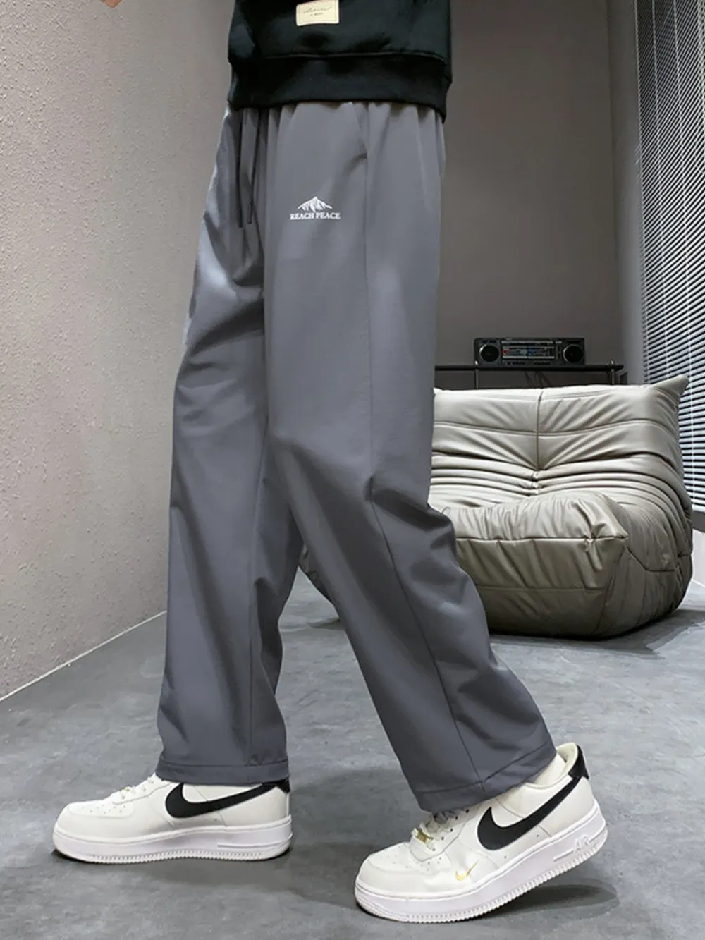 Men's Plus Size Relaxed Fit Drawstring Pants, image 3