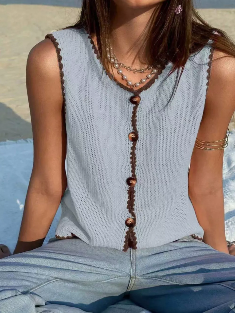 Button-Down Sweater Vest, image 10