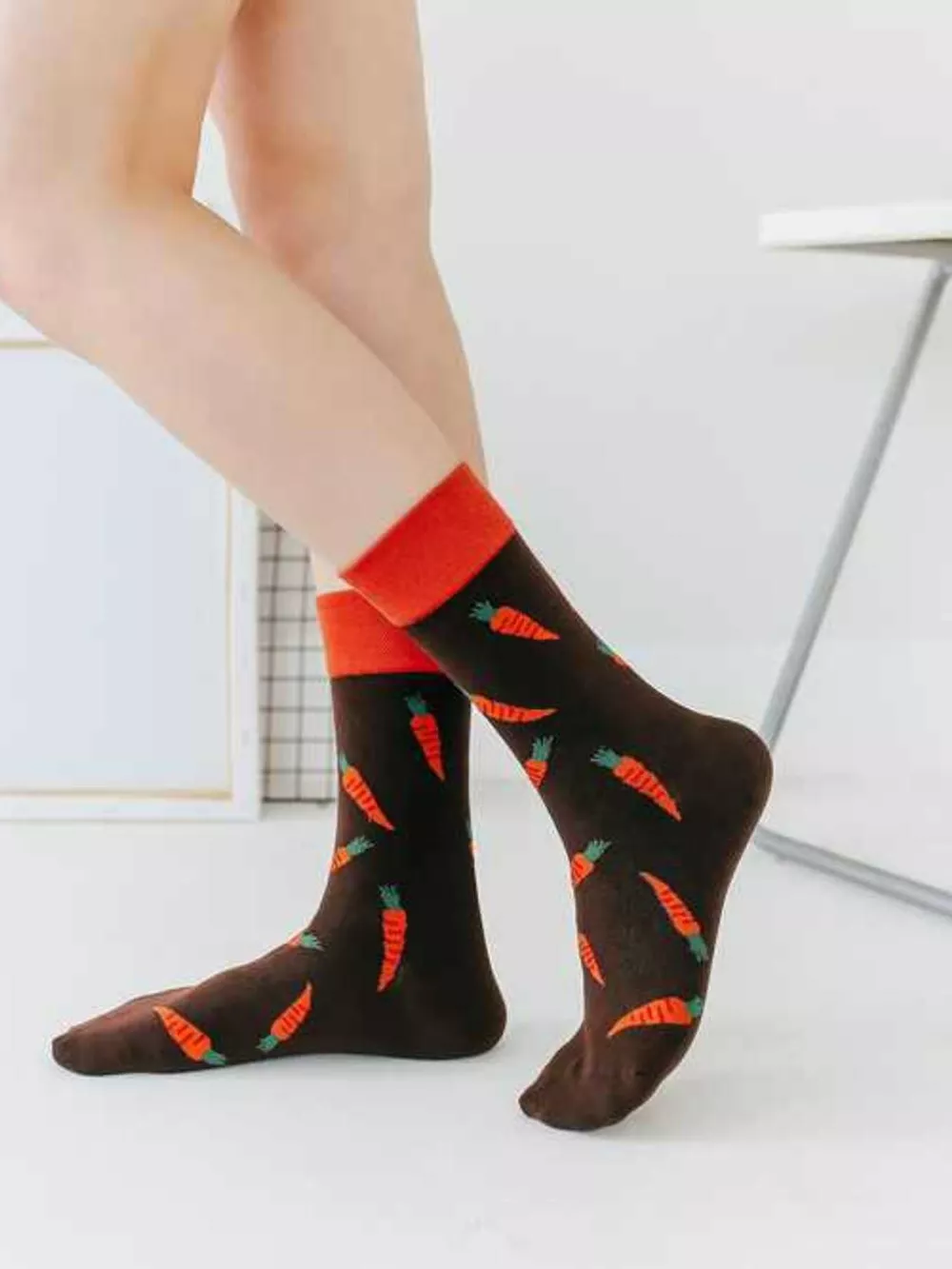 Contrast Cuffs Socks, image 3
