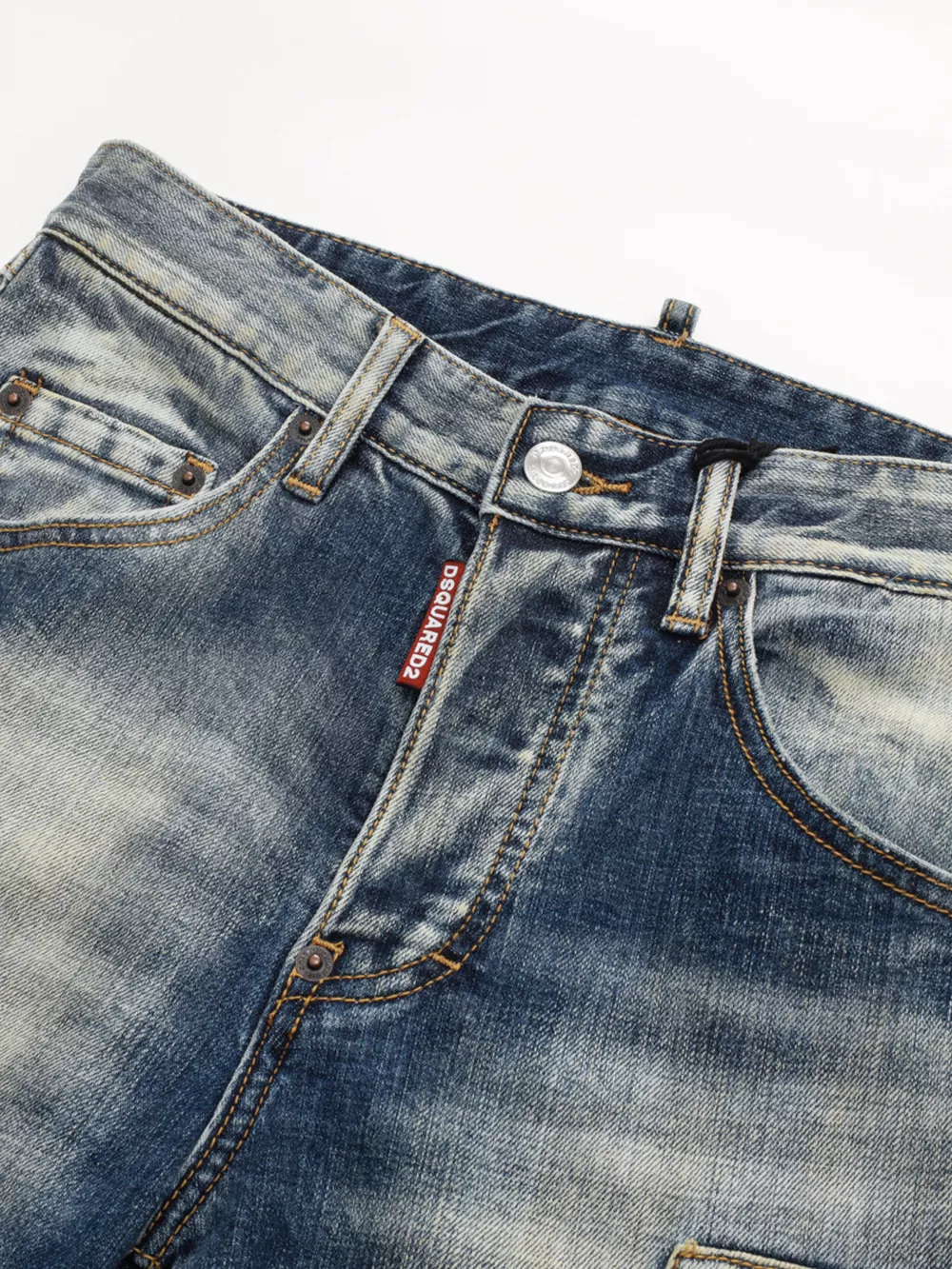 Men's Distressed Wash Jeans, image 3