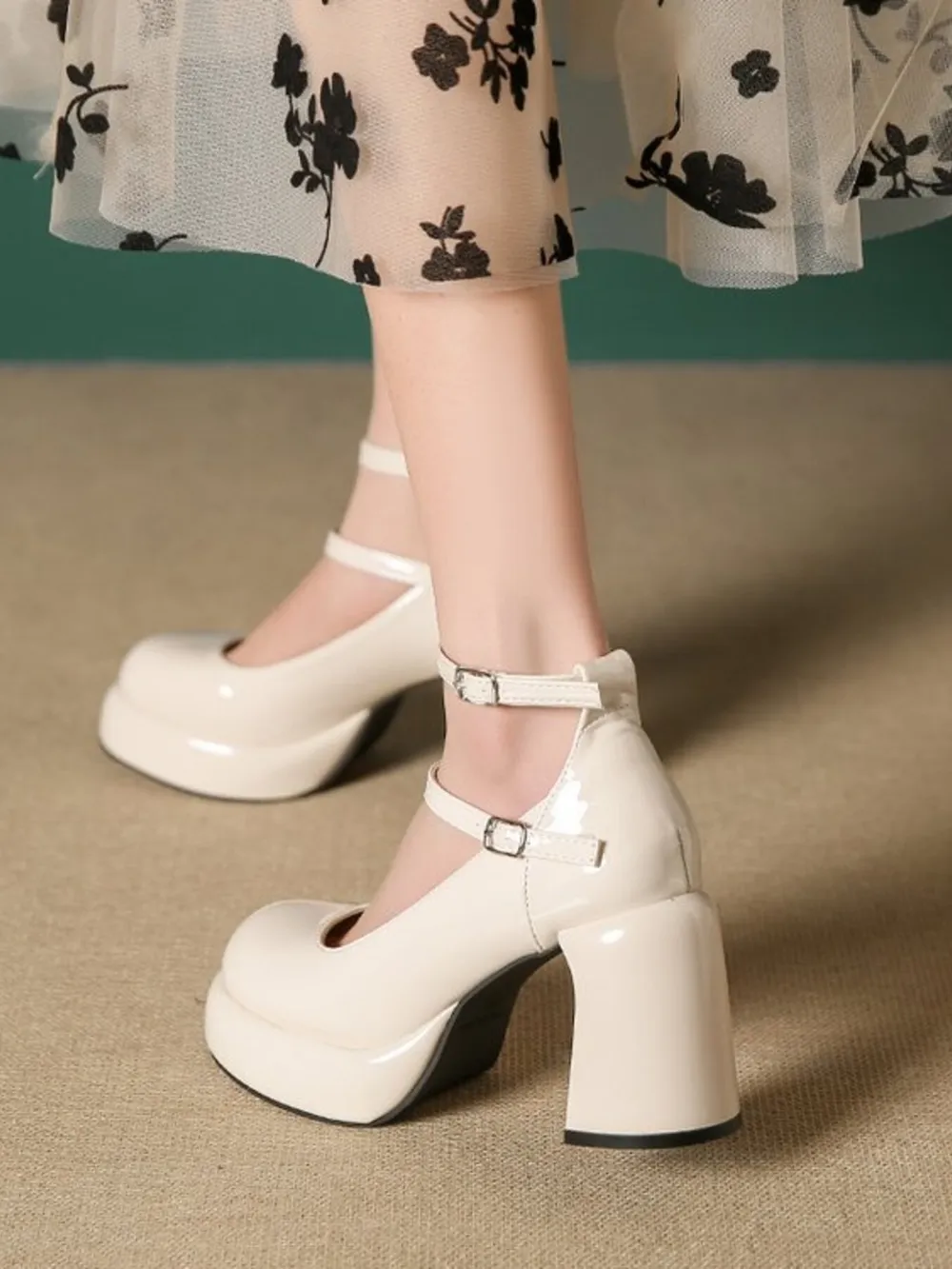 Patent Leather Mary Jane Platform Pumps, image 20