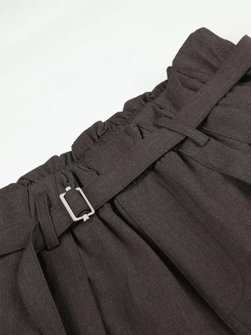 Men's High-Waisted Paperbag Waist Wide-Leg Capris, image 6